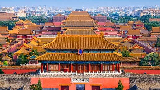  Trg nebeškega miru, Prepovedano mesto in park Jingshan